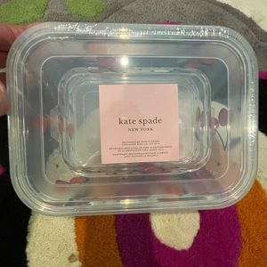 Kate Spade Vintage Cherry Dot Rectangular Food Storage set
